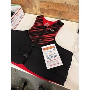 Connelly Coast Guard Approved Vest, Promo Neoprene Red - 5XLT Life Jacket